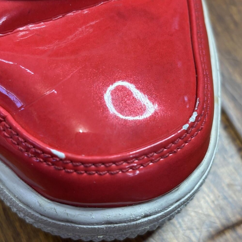 Nike Air Force 1 '07 LV8 Low Shoes Youth 7Y UV Siren‎ Red White Patent Sneakers - Picture 11 of 16